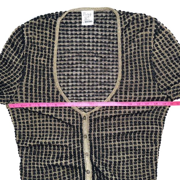 Moschino Cheap and Chic Mohair Wool Knit Cardigan Sweater Size 8 - Picture 11 of 13